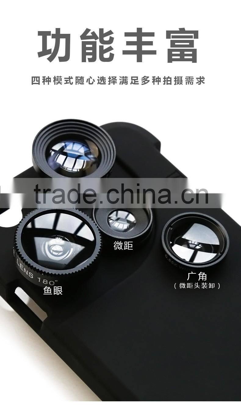 For iphone 6s/6s plus Case and 4 in 1 lens solution for cameras iZZi Slim white color