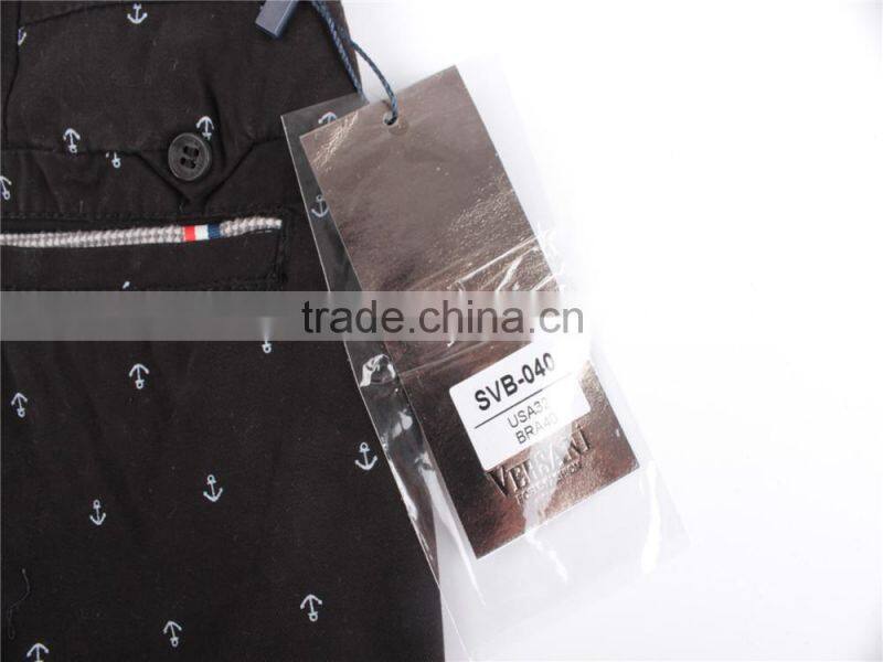 Mens cheap 100% garment stock lot printed shorts