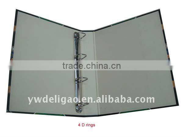 Paris Triumphal Arch Printed Art Paper Wrapping O Ring Binder Desktop File Folder for Office Stationery Cardboard A4 or FC Size