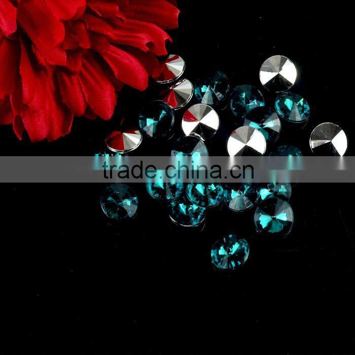 Aqua Bohemica Acrylic Sew on Rhinestone, Acrylic Sew on Crystal, acrylic sew on stone Flat back wholesale