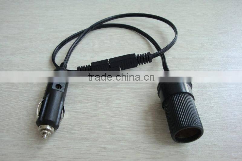 Car cigar socket 12v with battery tender SAE connector plug