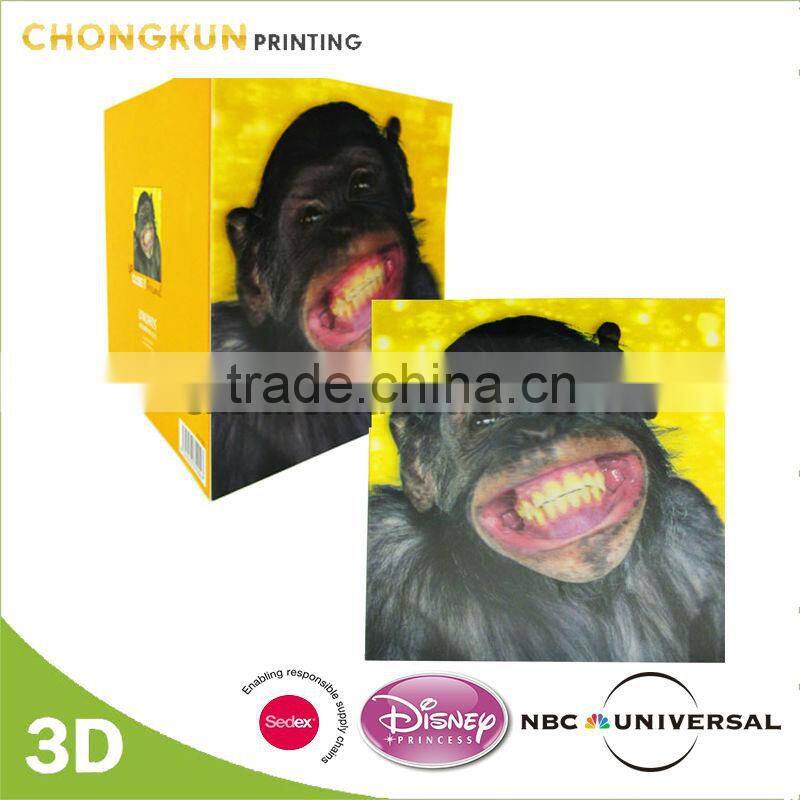 3D lenticular standard greeting card size