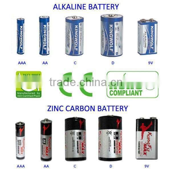 AA zinc carbon R6 1.5 v aa battery