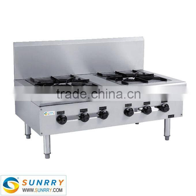 Best-Selling Induction Cooker 2 Big burner propane Gas stove With Splash Back Made Of Stainless Steel (SUNRRY SY-GB2TB)