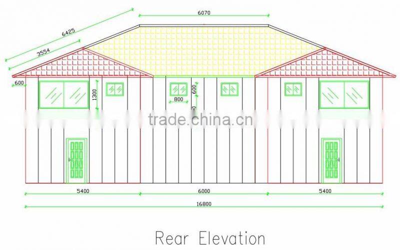 Level A1 Fireproof SABS and TUV Certificated Patented Foamed Cement Board Mobile Villa House More Than 70 Years