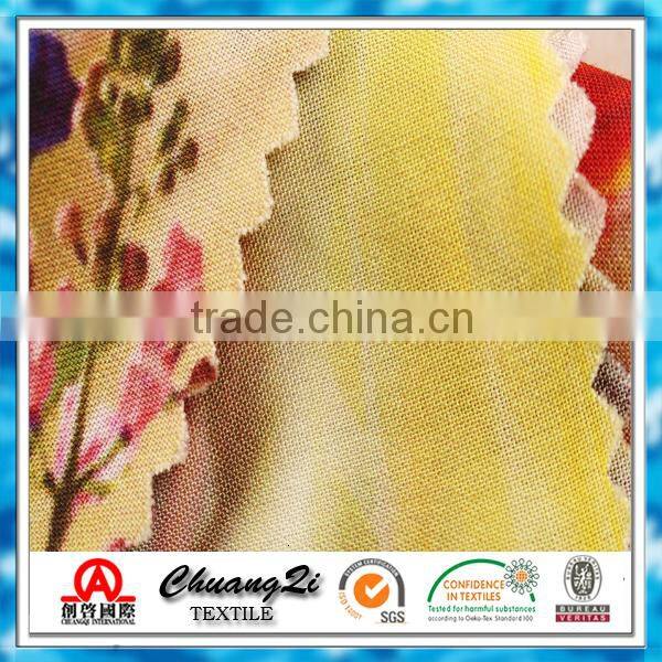 lady dress textile digital print factory china supplier wholesale 100% rayon fabric