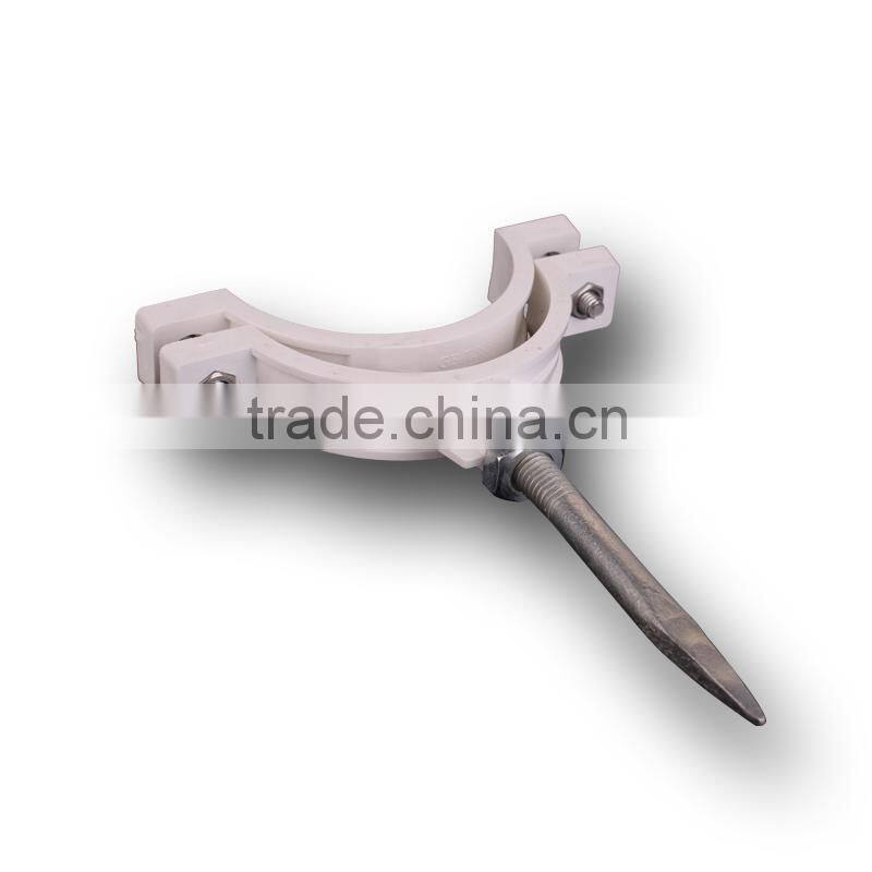 High quality Waste Drainage UPVC plastic pipe fittings flat pipe clamp fitting