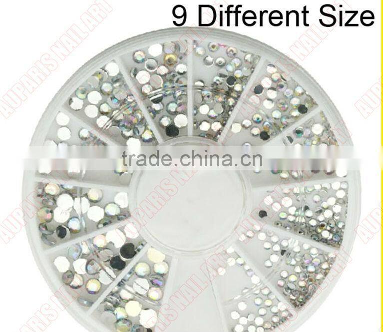 1.5mm/2mm/3mm/4mm/5mm nail art rhinestone wheel For Nail Decoration Wholesale 5915