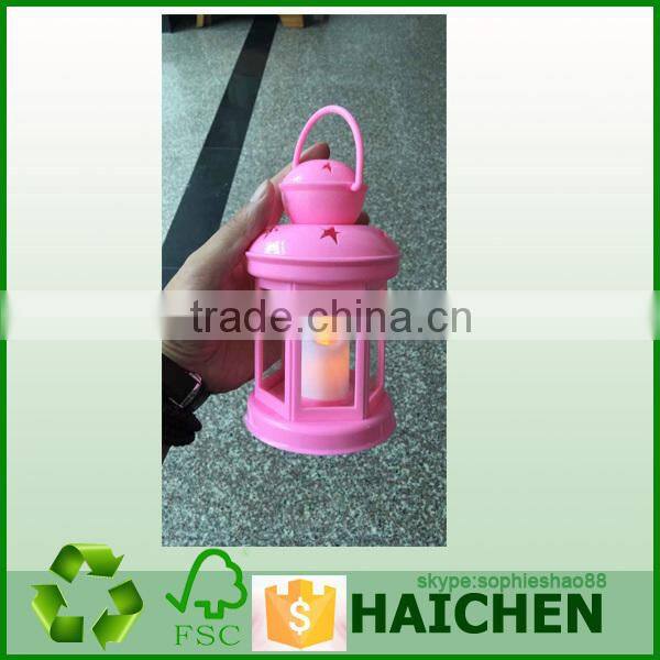 Mini portable plastic Led hurricane lantern