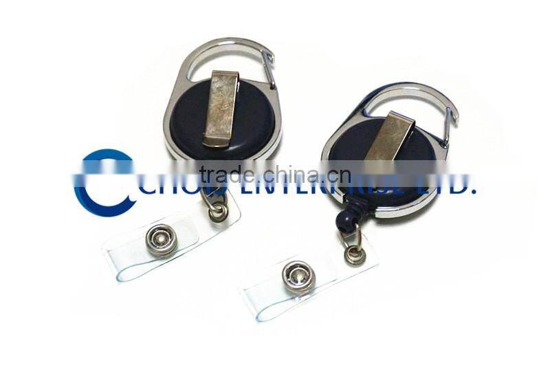 Custom Printing Colored Carabiner Reel, Badge Reel
