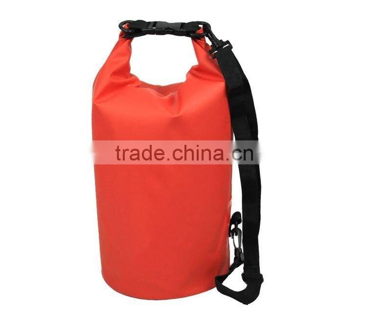 Outdoor 5L 10L 15L 20L 30L 40L 500D PVC tarpaulin waterproof dry bag with strap