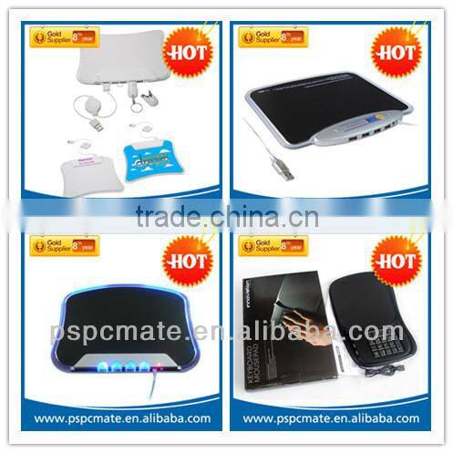 Executive Leatherette Ergonomic Black Mouse Pad with Wrist Rest Pillow Classy