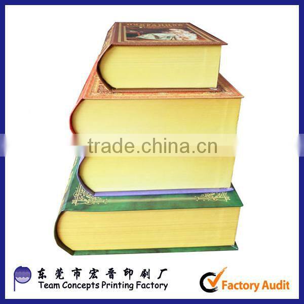 Fake book shape Russia style tea packaging box