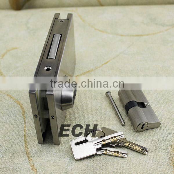 high class good quality stainless steel glass cabinet key lock