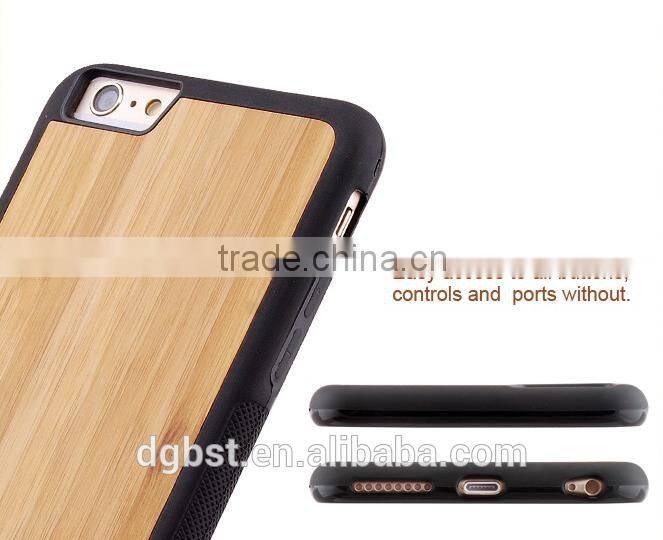 2016 New wholesale wood phone case one pcs full wood case for iPhone 6 plus/6s plus