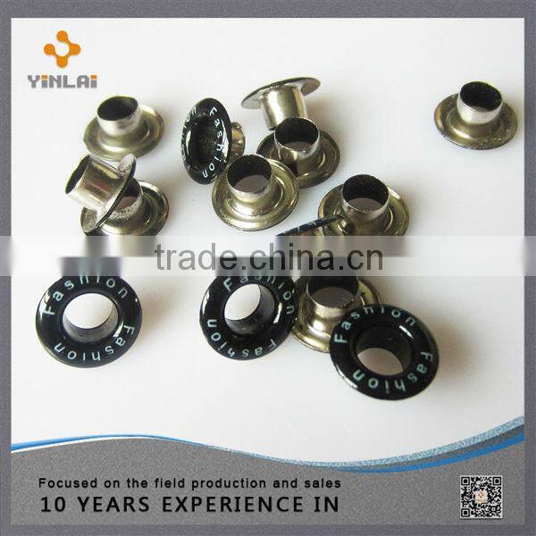 New design metal shoe eyelet with Logo