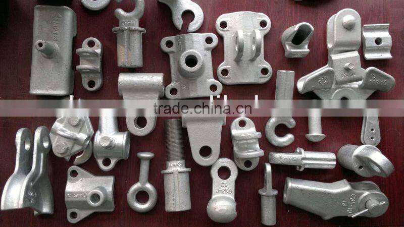 Iron fitting for polymer insulator