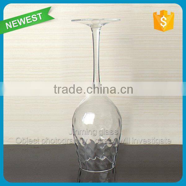 Hot sale portugal wine glass whlosesale fancy wine glass thick rustic wine glass
