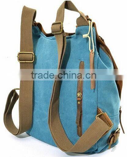 2016 Unisex Retro Classic Canvas Crazy-horse Daily Backpack