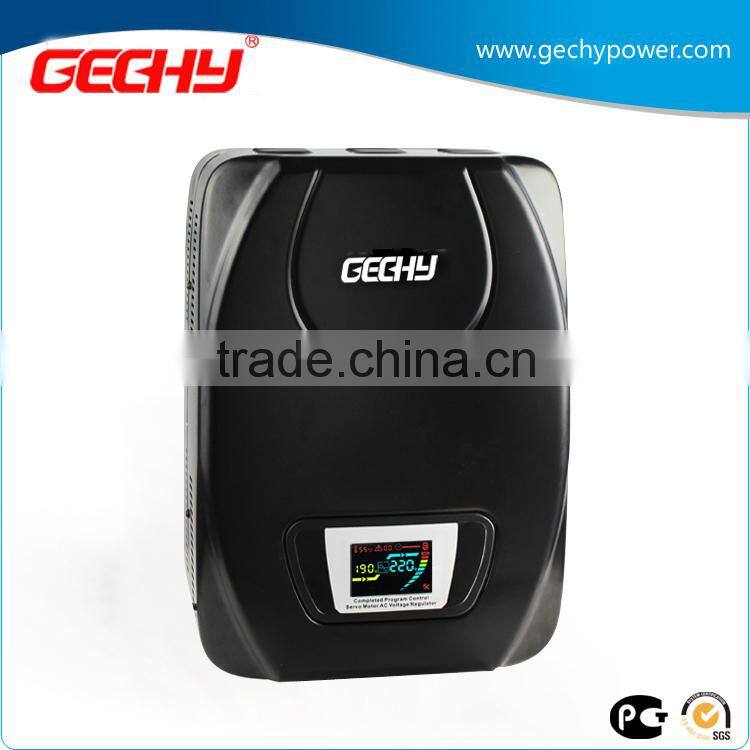 SDWII-12000-L wall mounted motor single phase relay type LED display automatic AC voltage regulator/stabilizer for regulator/AVR