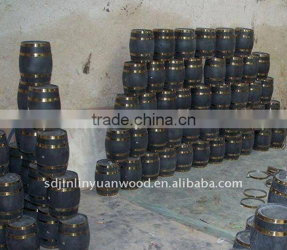 factory direct sale good quality oak wooden wine kegs with printing logo