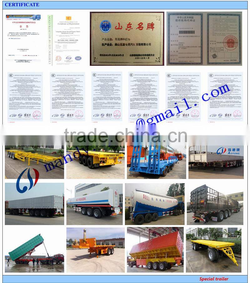 Best selling Aotong brand 2 axle car carrier semi trailer with light weight