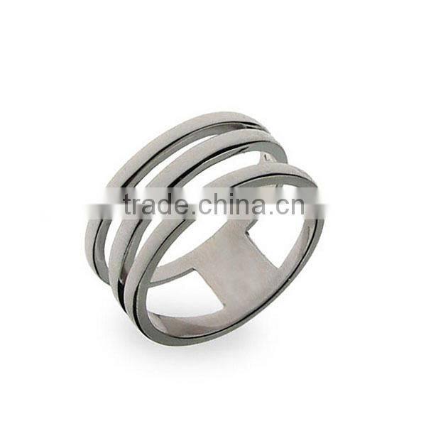 Customized 925 Sterling silver open diagonal ring