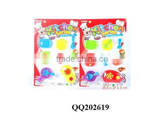 Plastic kids kitchen play set