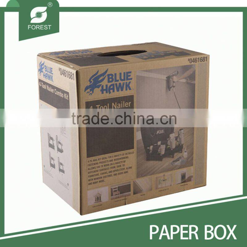 Flexo Print Brown Corrugated Paper Box