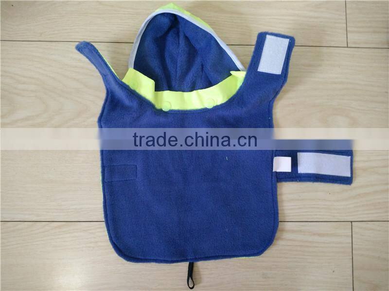 waterproof polyester double layer pet raincoat