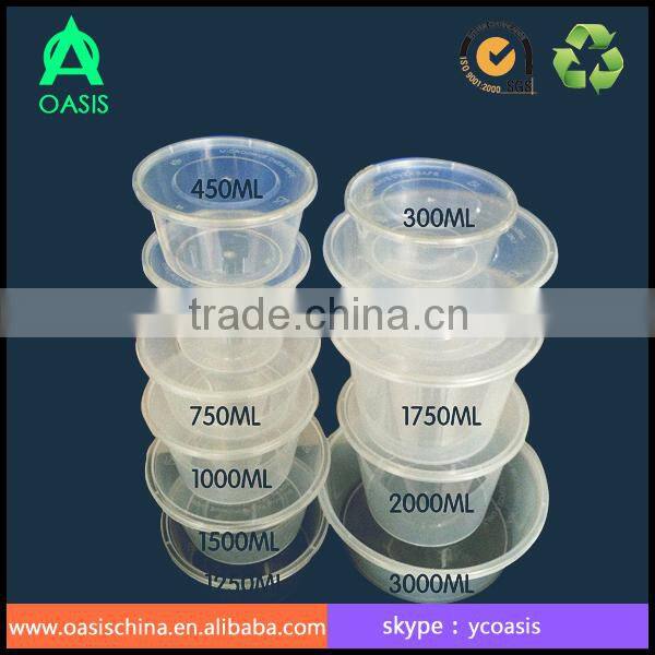 1250ML for hot food microwaveable container