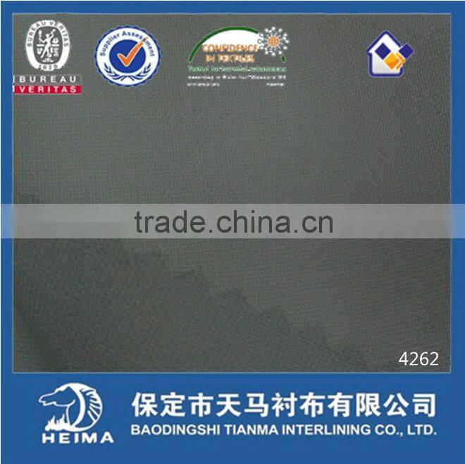 top fuse selling well shirt fusible interlining 4262 for collar and cuff of shirt