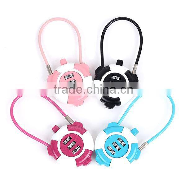 travel products adjustable digital combination cable lock luggage