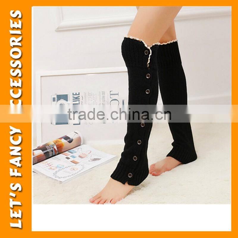 Japanese women winter candy color high knee leg warmer students long silk stockings PGLW-0021