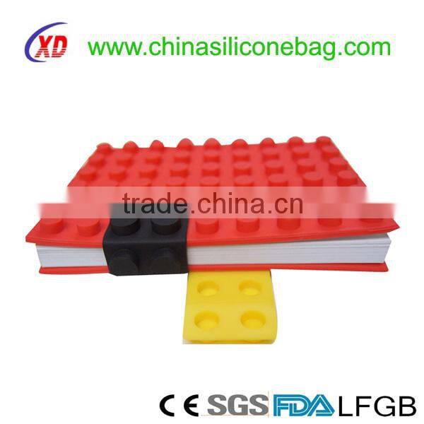 Special design cute silicone notebook cover/ silicone book cover