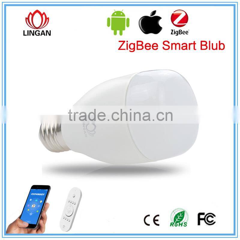 Android IOS APP lamp Intelligent Home light lamp Music playing energy light16 million colors Hue light lamp