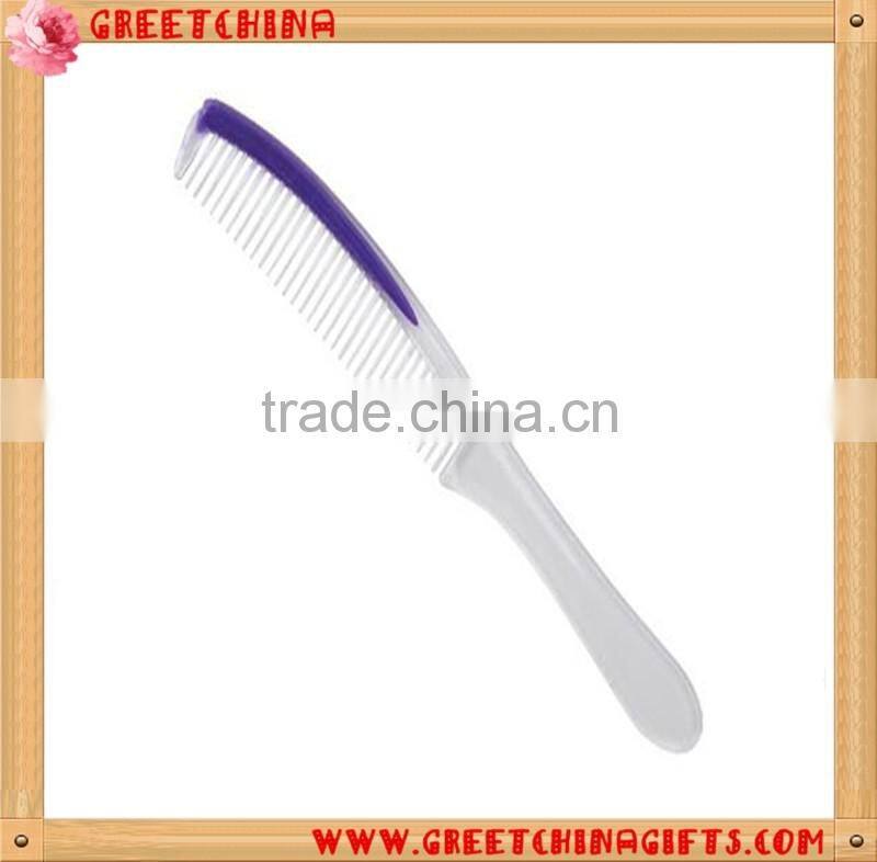 Hotel recyclable double colors hair comb with eco-friendly paper cover