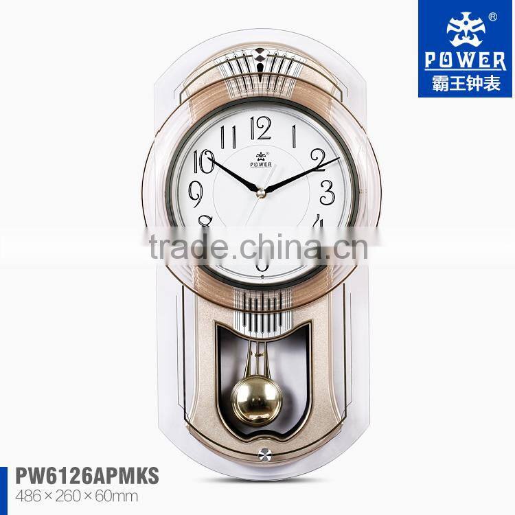 Plastic Glass China Manufacturer Wall Clock For Craft Clock With 8 Music Sweep Quartz Movement