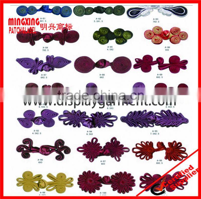 high fashion handmade chinese knot closure button, button for clothes,shoes