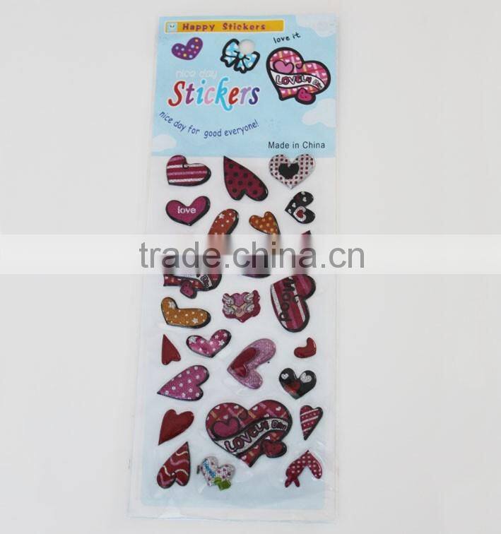 2016New product puffy sticker , eco-friendly foam sticker,3d foam sticker