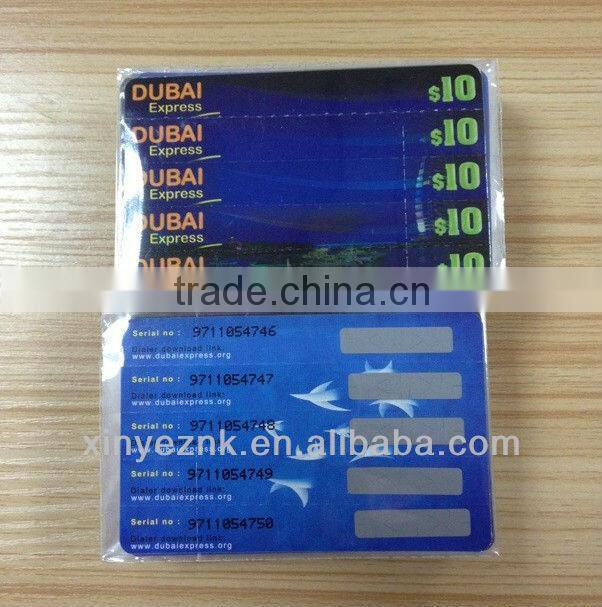 scratch card printing