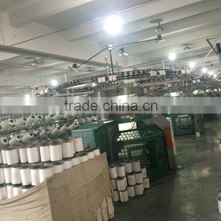 110g/sm 100% polyester interlock fabric knit double sided lining fabric