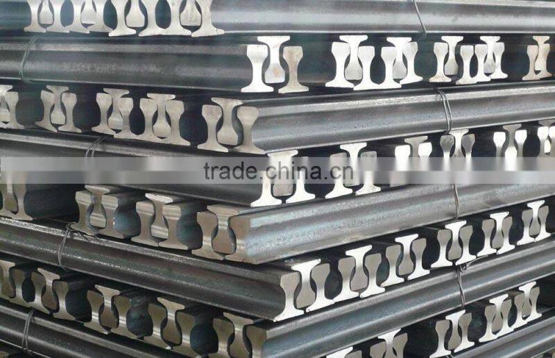 Cheapest perforated 55Q,50Q,Q235 30 Kg/m light steel railway