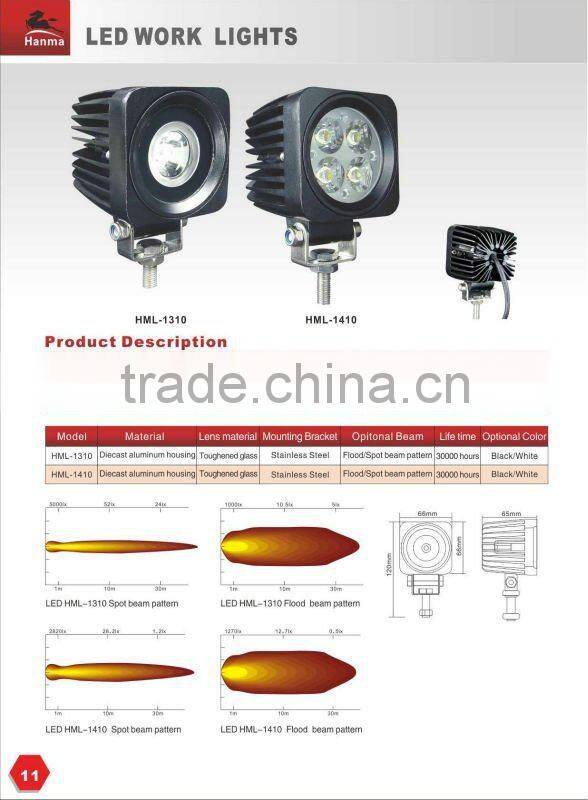 4x4 offroad 10W CREE LED work light, truck, trailer, tractor,boat,mining, adjusted to 20W30W ..SPOT beam,IP67,HML-1310