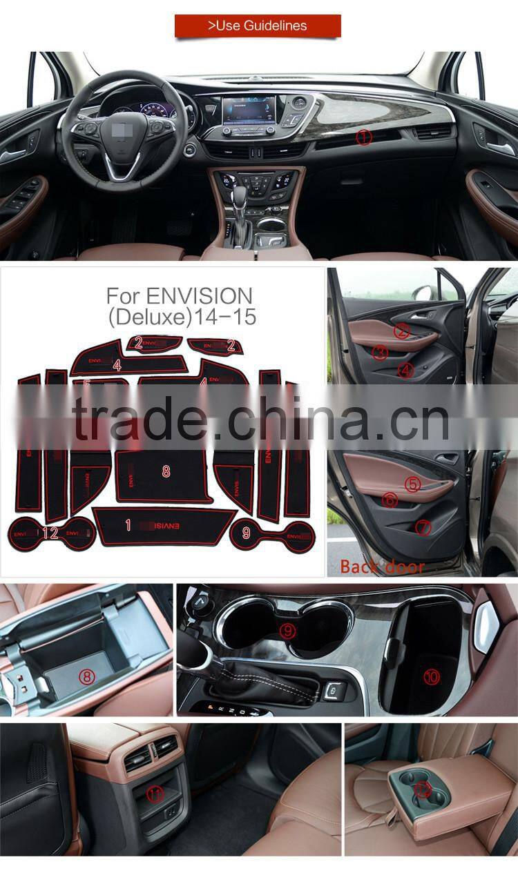 Car accessories car non slip pad for Buick Envision(Deluxe) 2014-2015 18pcs/set