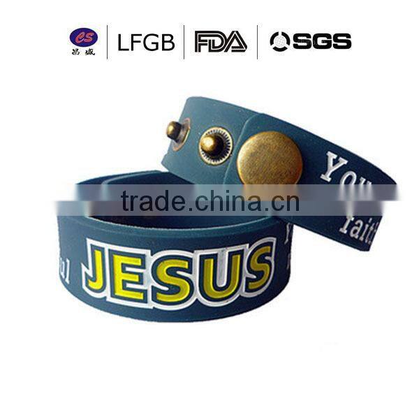 Promotional gifts 2015 hot selling cheap custom Silicon Wristband, Silicon Bracelet