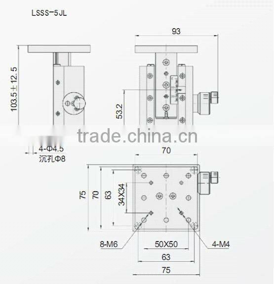 25mm Manual Vertical Z-axis stage