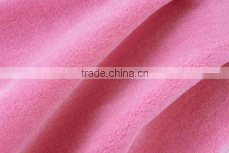 Super hot china factory colorful soft wool plush fabric