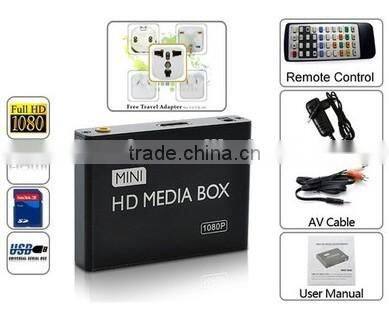 1080P HD TV Mini Media Player USB Autoplay resume for AD Player 1080p mkv network hd media player 4GB Nandflash optional