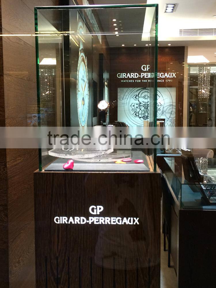2016 Fashion style watch display showcase, acrylic display block heart shape